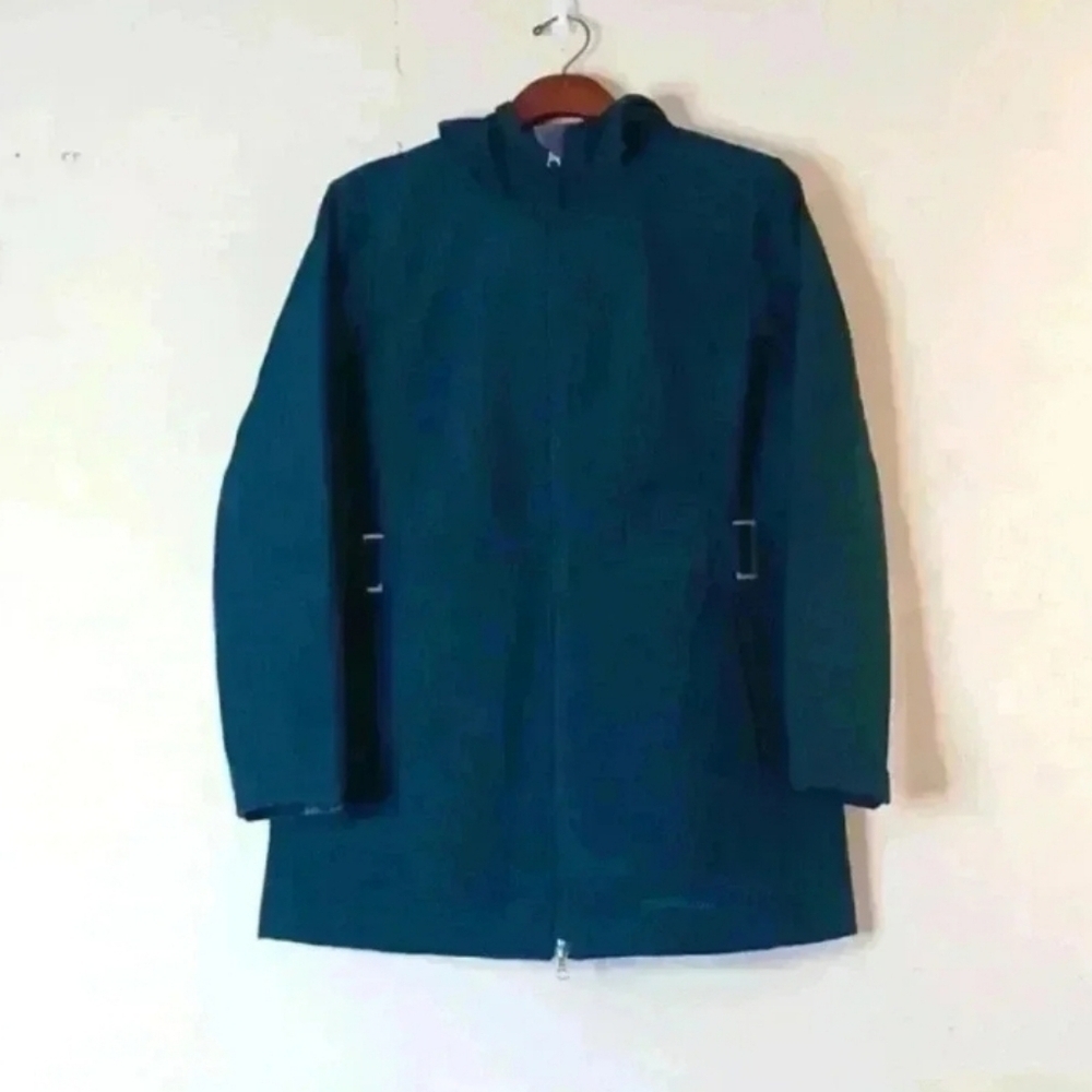 FREE TECH Women Green Lined Light Weight Cold Weather Hooded coat